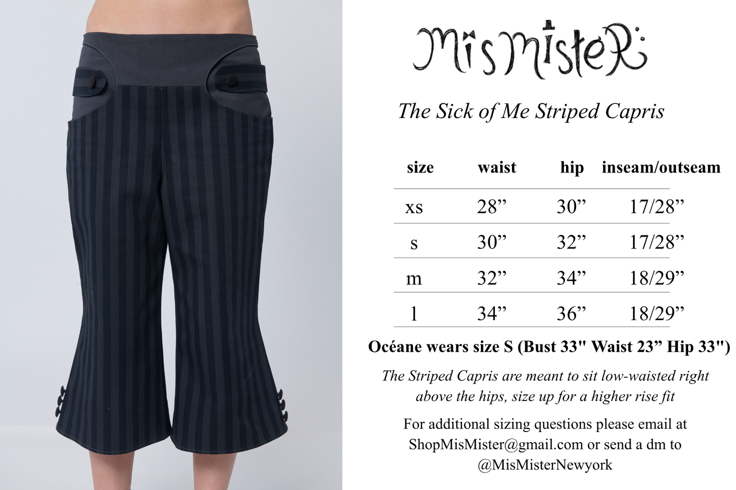 The Sick of Me Striped Capris