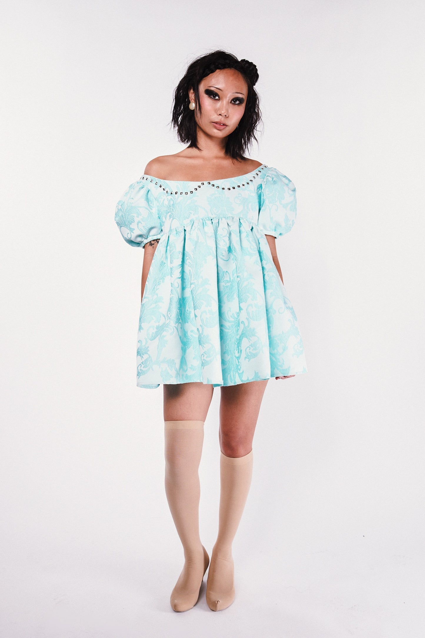 Off-Shoulder Babydoll Dress