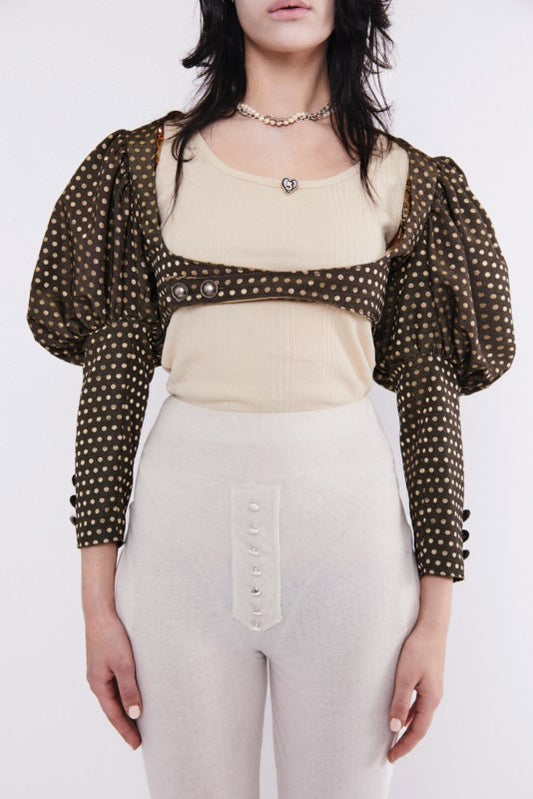 The Puff Sleeve Bolero (Polka Dot)