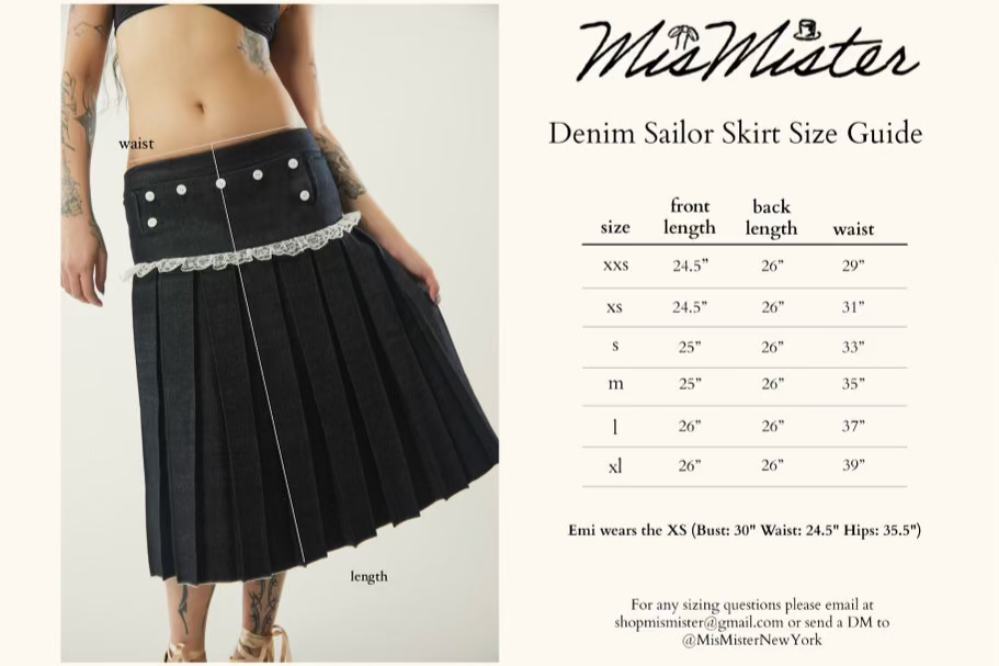 The Denim Sailor Skirt